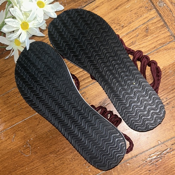 NEW⭐️Rope SANDALS Burgundy Maroon Women’s 7 NEVER WORN⭐️Brand NEW in package. - Picture 6 of 10